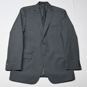 Michal Strahan 42L Gray Check Stretch Wool Mens Blazer Sport Coat Jacket‎